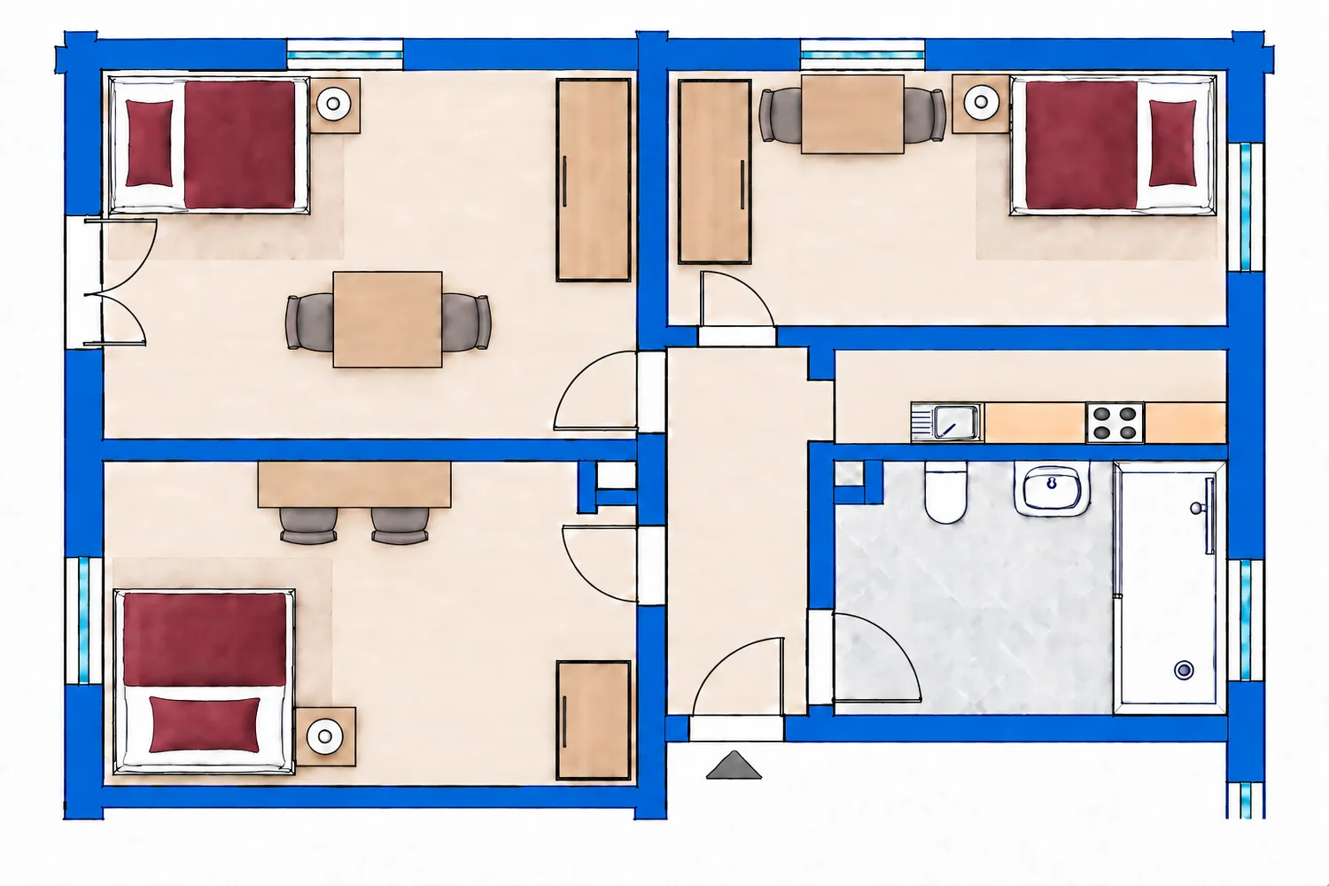 3 room apartment with 15 m² in Munich – Photo 6