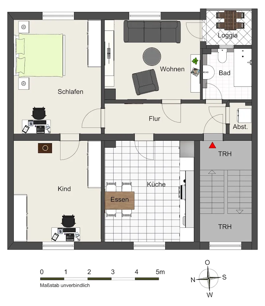 3 Zimmer Wohnung mit 77 m² in Essen – Bild 2