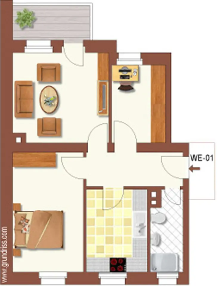 3 Zimmer Wohnung mit 58 m² in Chemnitz – Bild 5