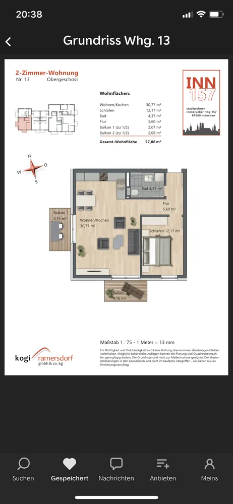 2 Zimmer Wohnung mit 57 m² in München – Bild 8