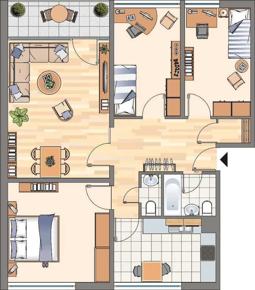 3 Zimmer Wohnung mit 88 m² in Dortmund – Bild 3