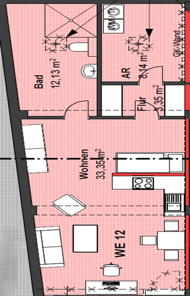 1 room apartment with 57 m² in Leverkusen – Photo 4