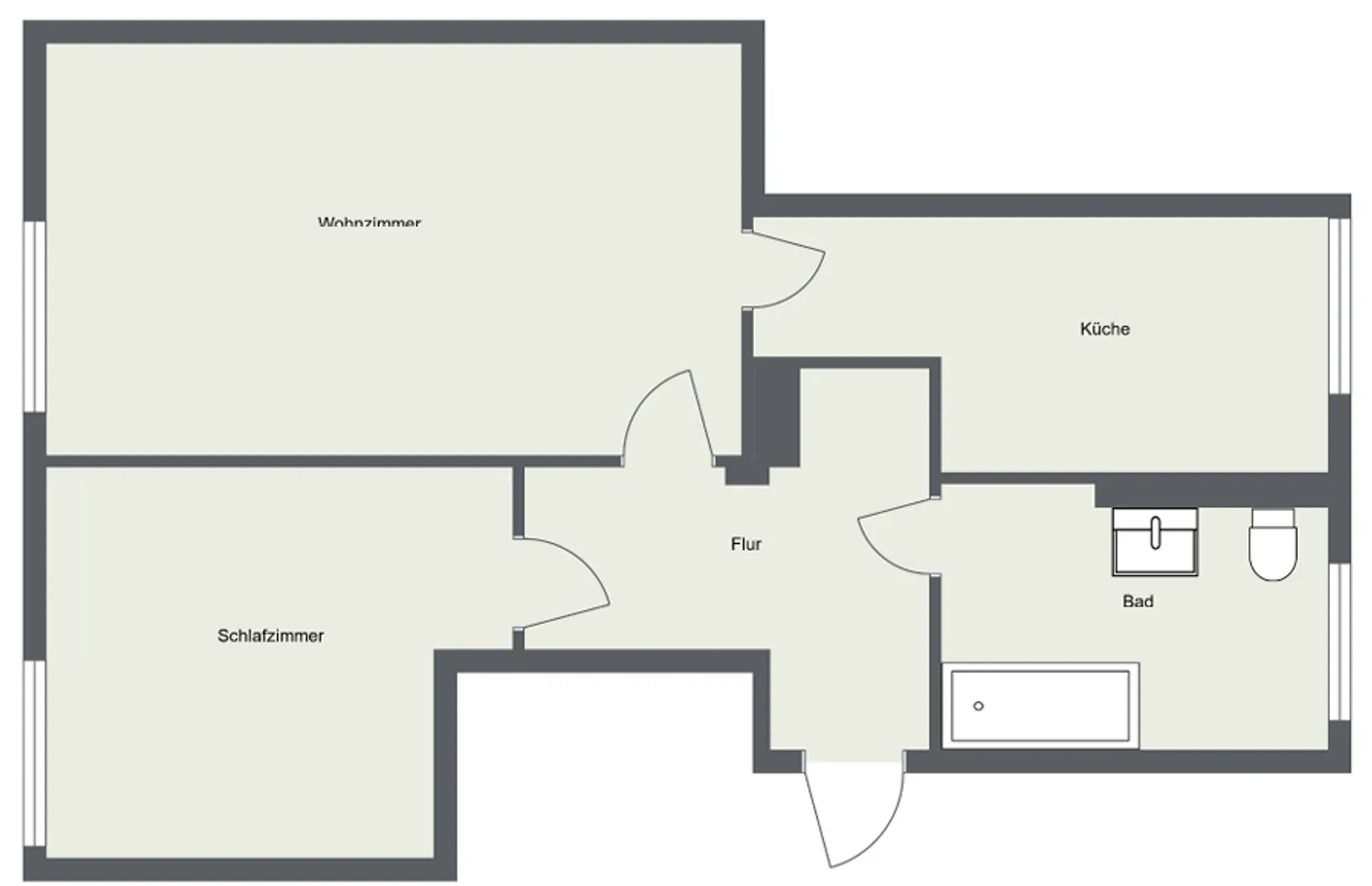 2 room apartment with 60 m² in Chemnitz – Photo 8