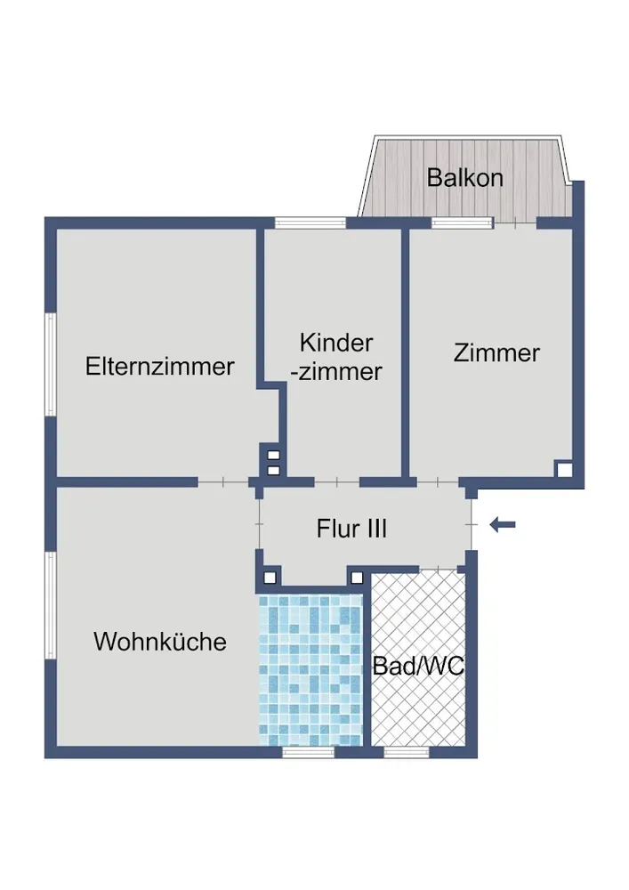 3 Zimmer Wohnung mit 56 m² in Kassel – Bild 6