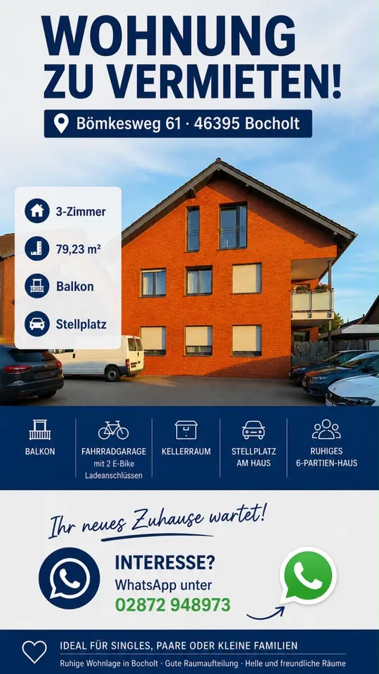 2 Zimmer Wohnung mit 72 m² in Bocholt – Bild 8