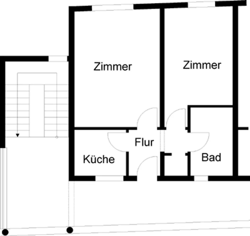 2 Zimmer Wohnung mit 57 m² in Wuppertal – Bild 2
