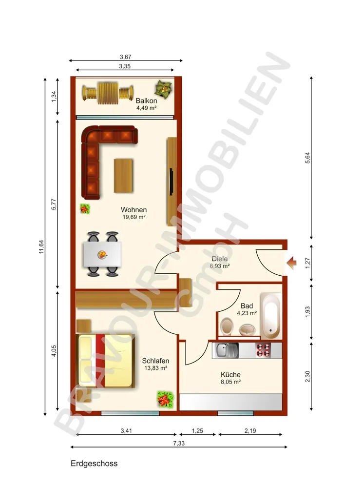 2 Zimmer Wohnung mit 56 m² in Köln – Bild 11