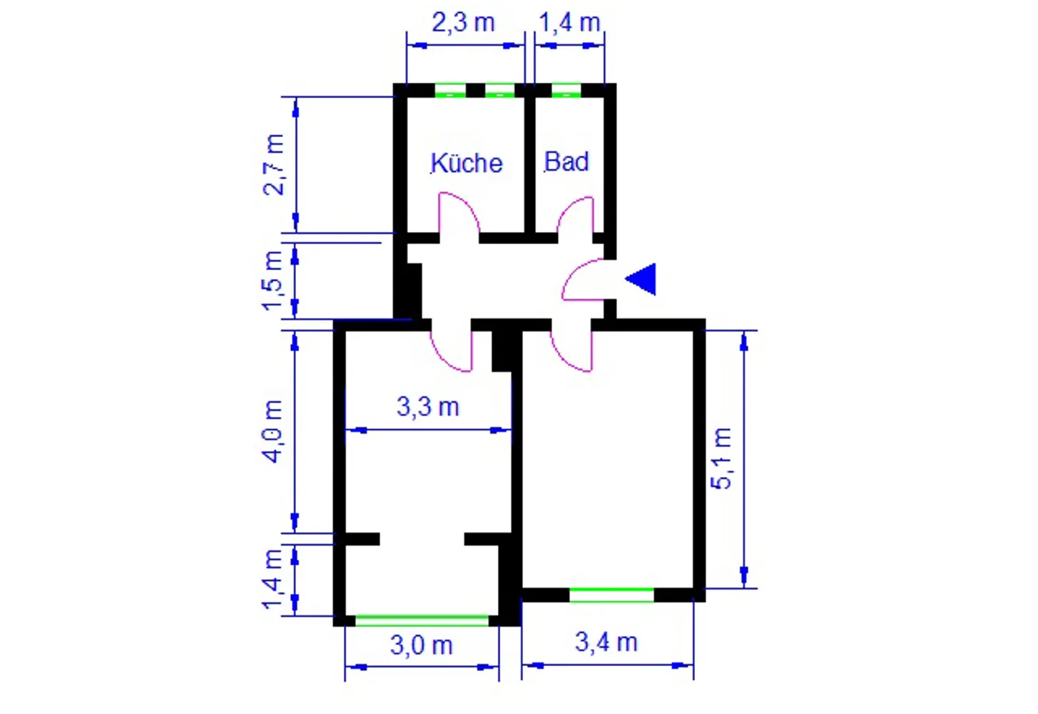2 room apartment with 50 m² in Magdeburg – Photo 7