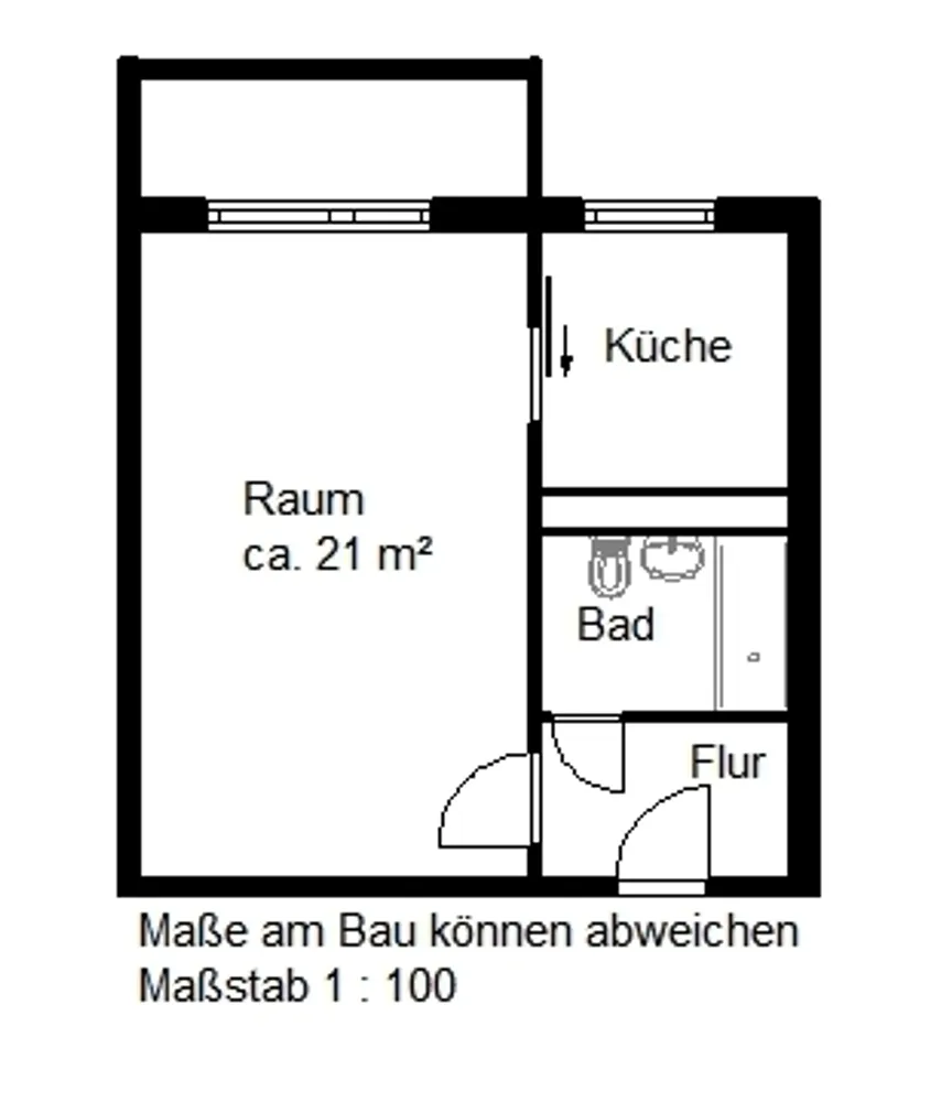 1 Zimmer Wohnung mit 36 m² in Halle (Saale) – Bild 11