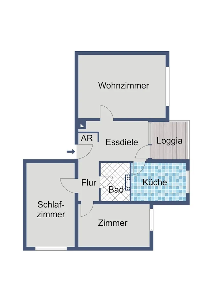 3 Zimmer Wohnung mit 69 m² in Frankfurt am Main – Bild 5