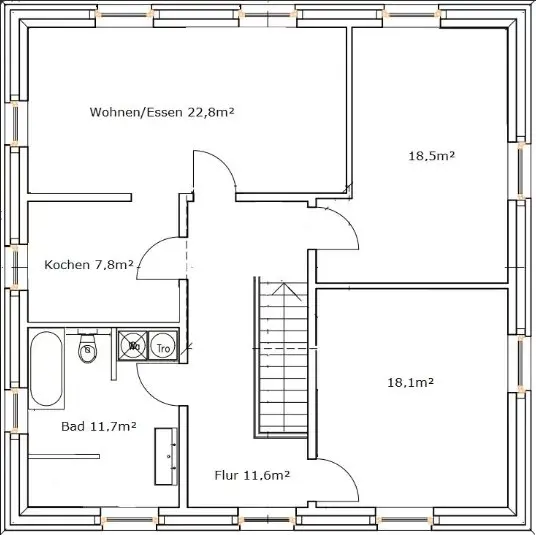 3 Zimmer Wohnung mit 90 m² in Ahaus – Bild 9