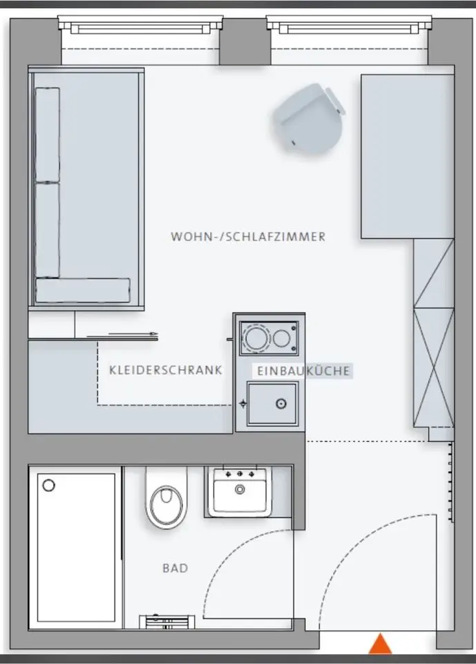 Studio mit 18 m² in Hamburg – Bild 6