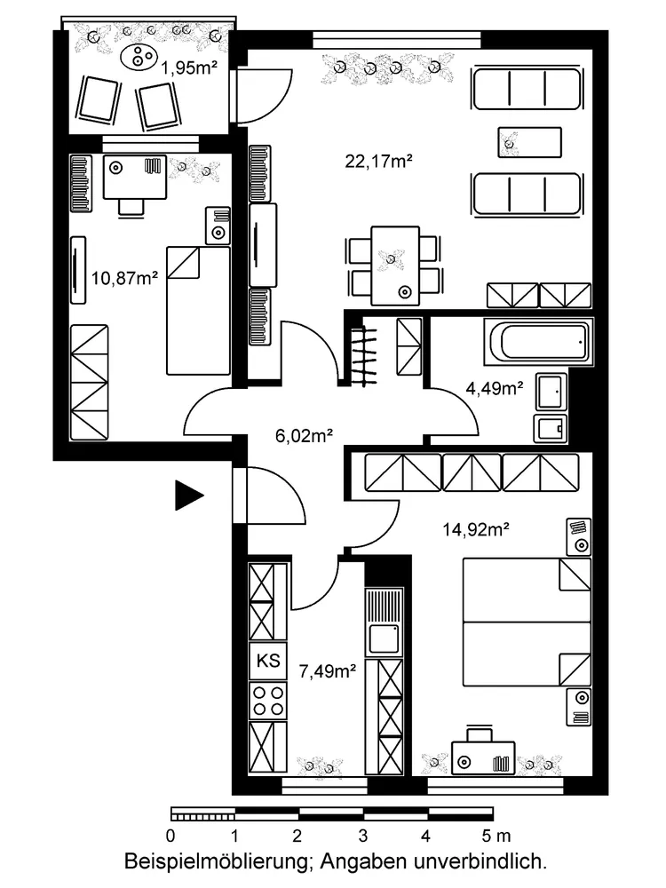 3 Zimmer Wohnung mit 68 m² in Wiesbaden – Bild 3