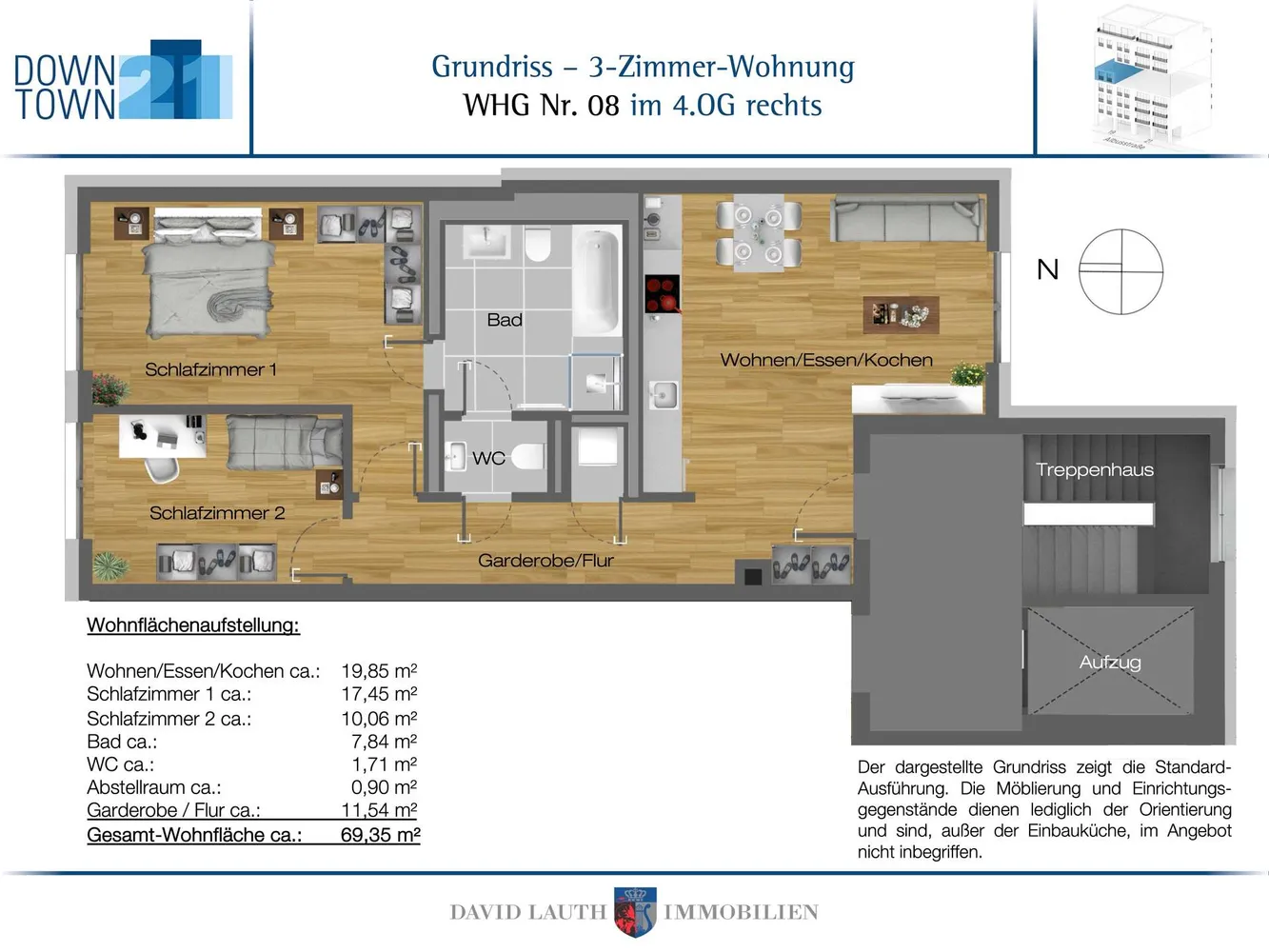 3 Zimmer Wohnung mit 69 m² in Frankfurt am Main – Bild 12