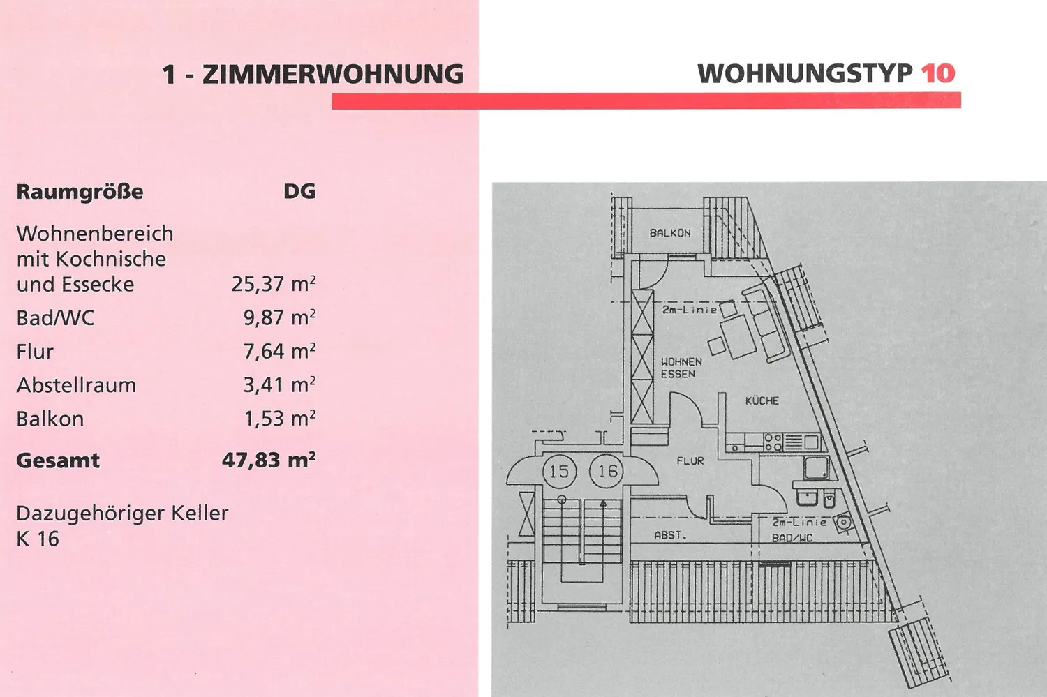 1 Zimmer Wohnung mit 48 m² in Wittenberg – Bild 9