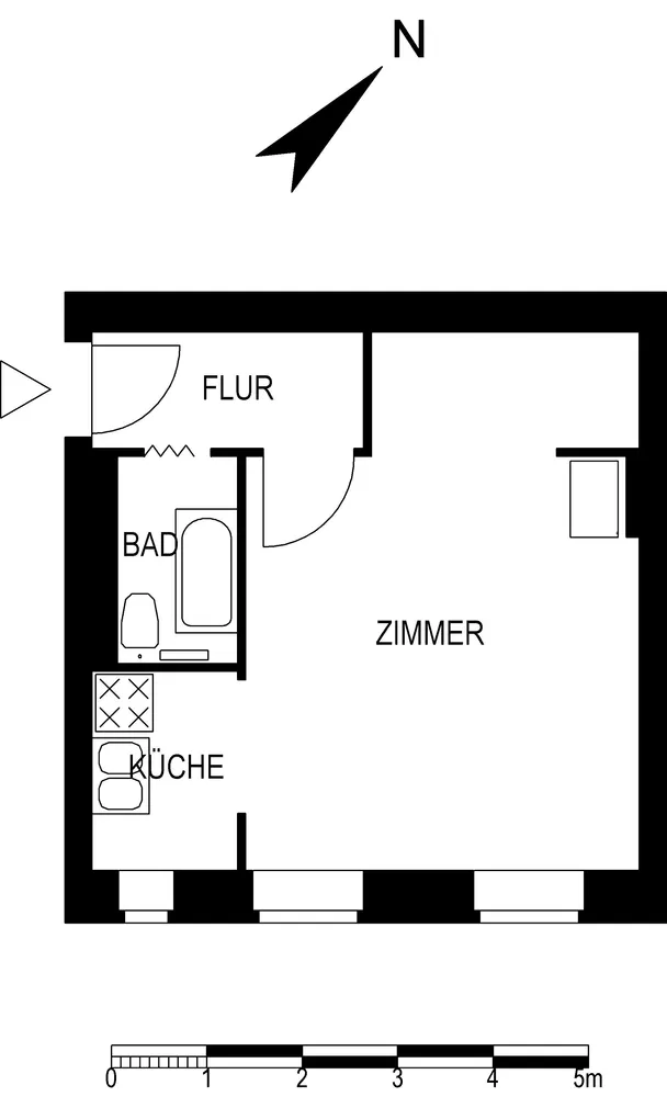 1 Zimmer Wohnung mit 30 m² in Berlin – Bild 5