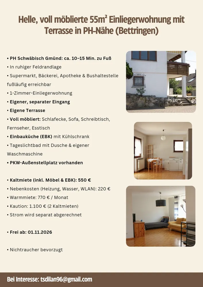 1 Zimmer Wohnung mit 55 m² in Schwäbisch Gmünd – Bild 5