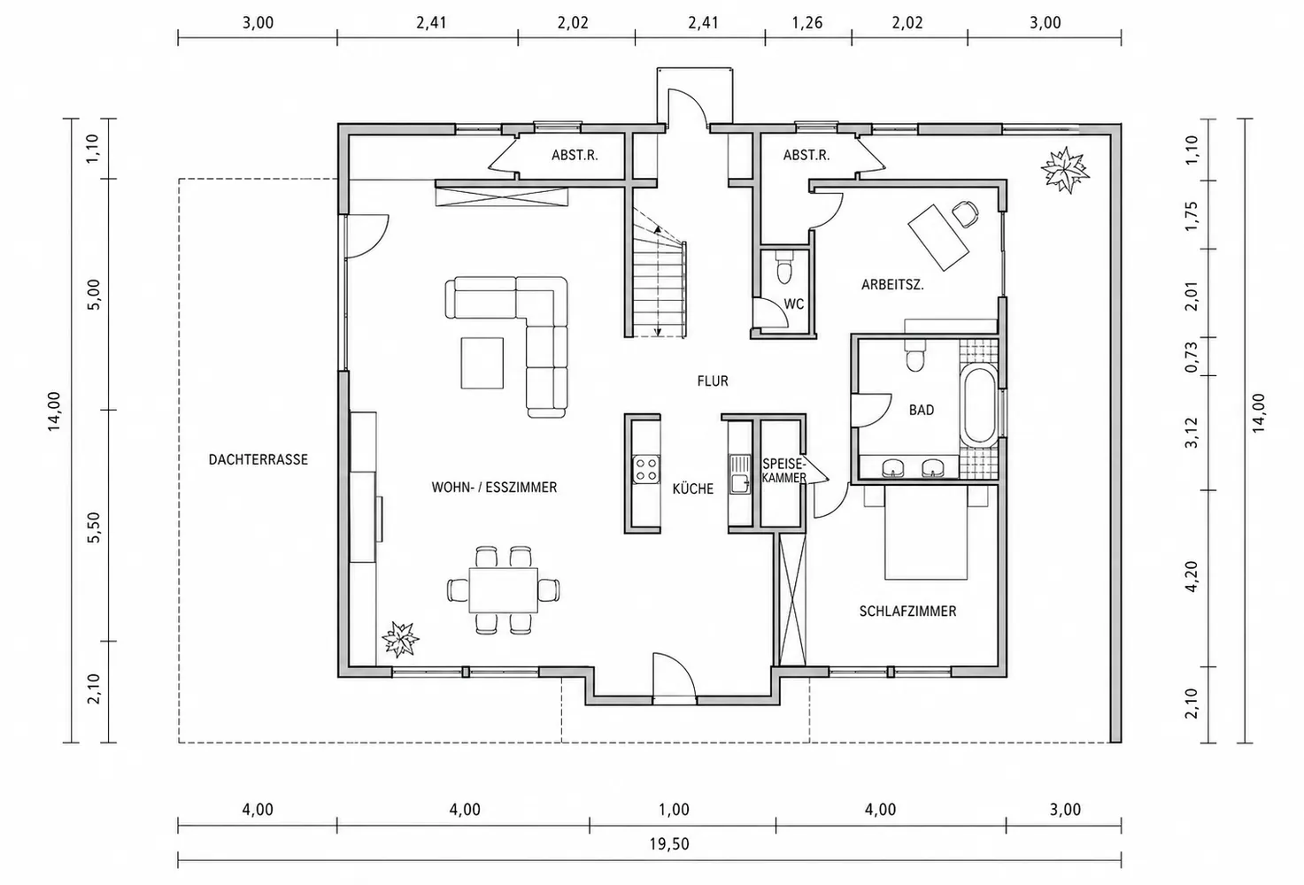 4 Zimmer Wohnung mit 156 m² in Darmstadt – Bild 2