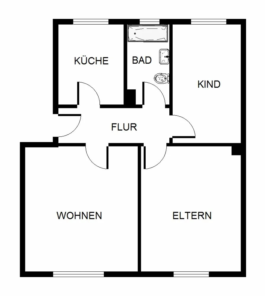 4 Zimmer Wohnung mit 59 m² in Gelsenkirchen – Bild 6