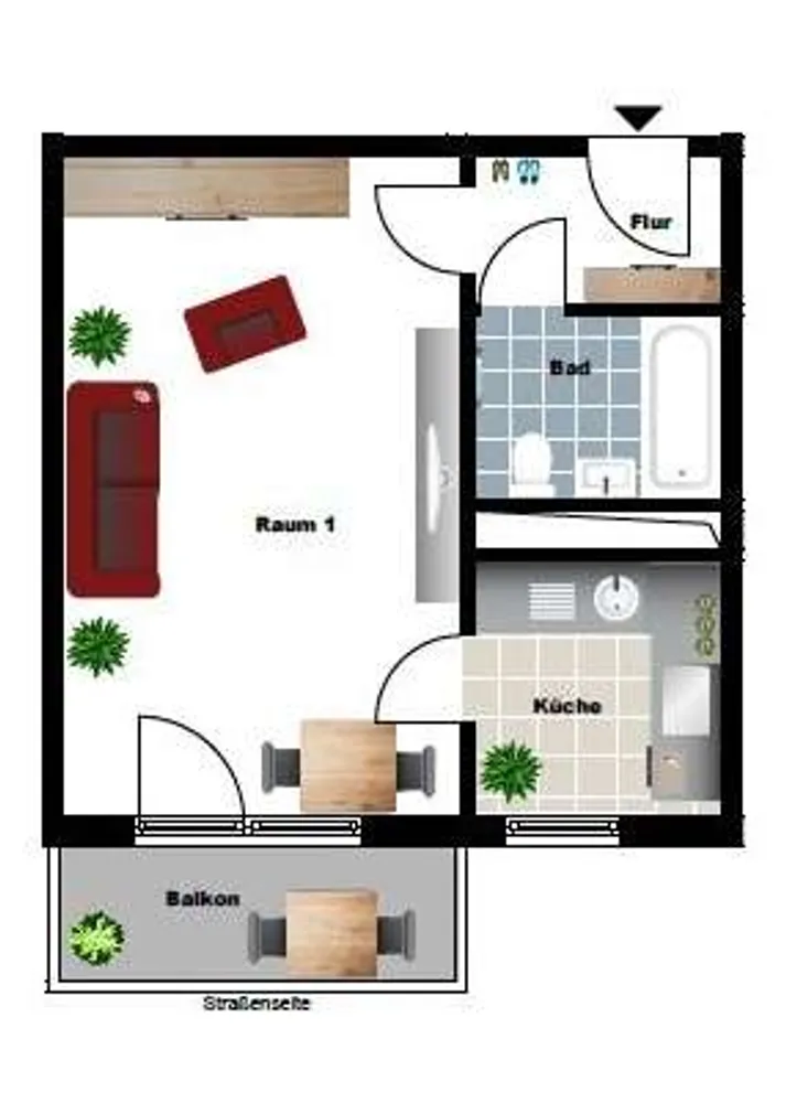 1 room apartment with 34 m² in Magdeburg – Photo 8