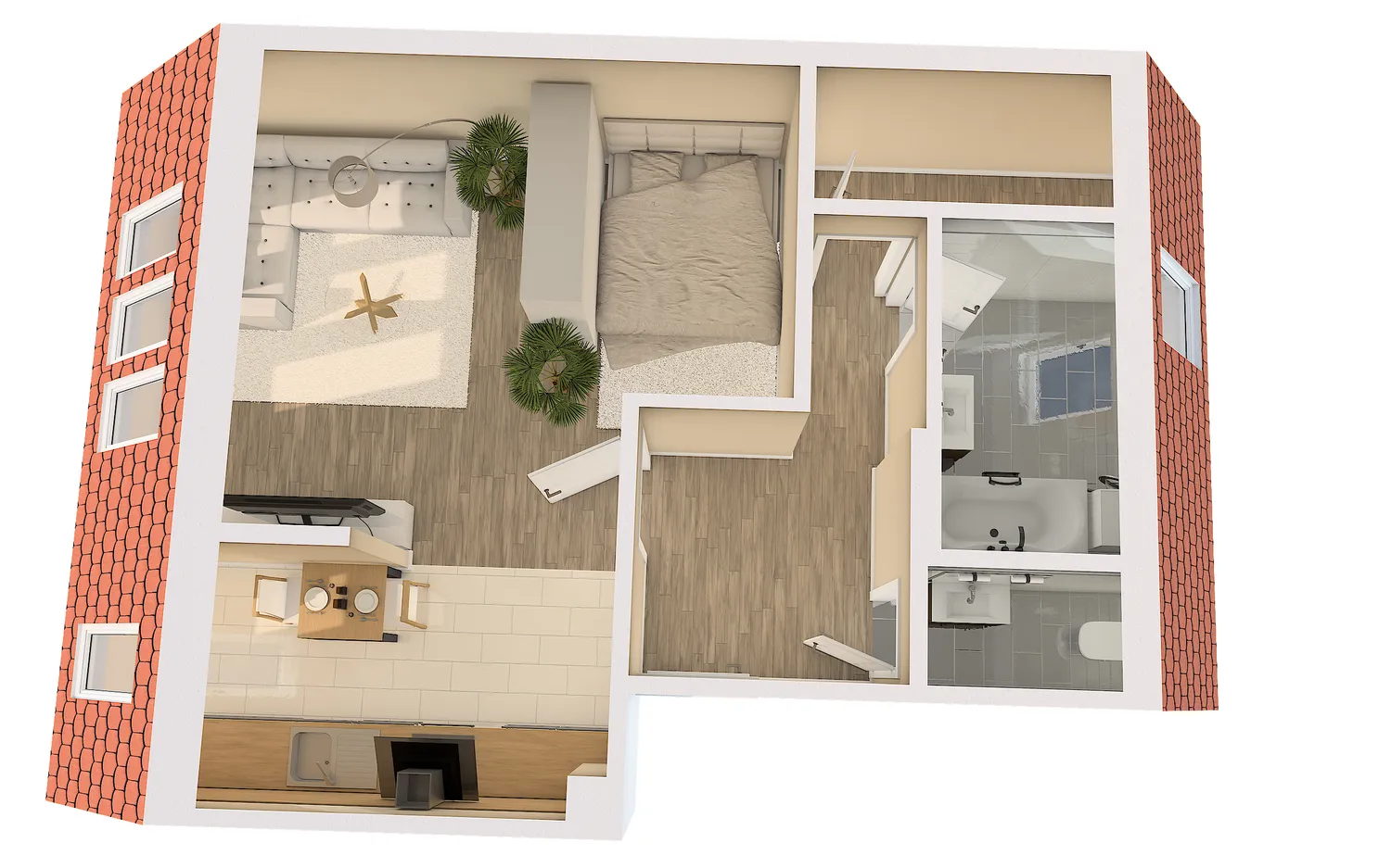 1 Zimmer Wohnung mit 45 m² in Dresden – Bild 1