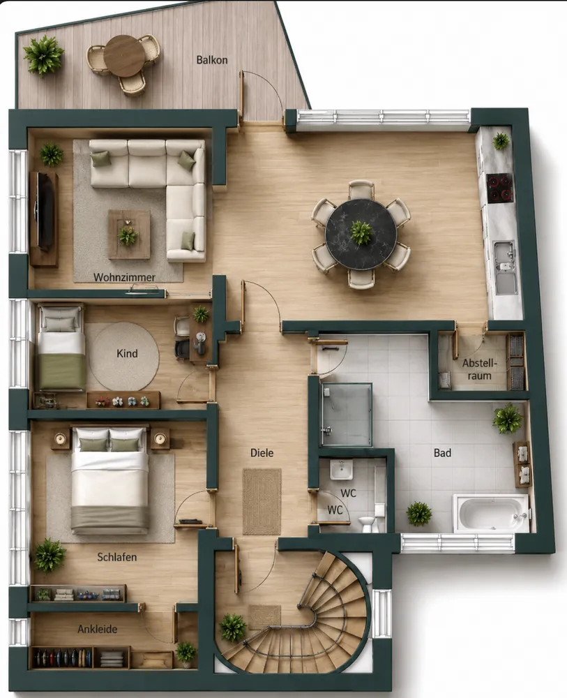 4 room apartment with 106 m² in Cologne – Photo 5