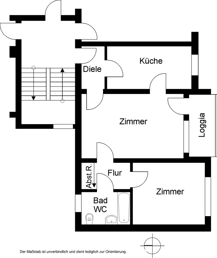 2 room apartment with 60 m² in Bielefeld – Photo 2
