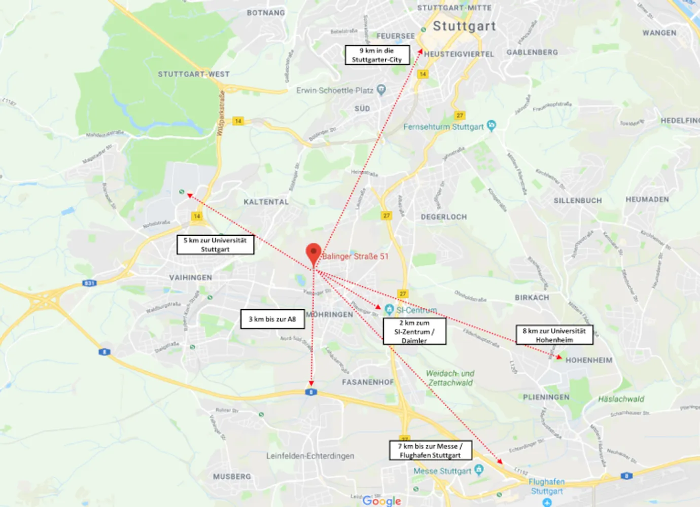 2 Zimmer Wohnung mit 26 m² in Stuttgart – Bild 6