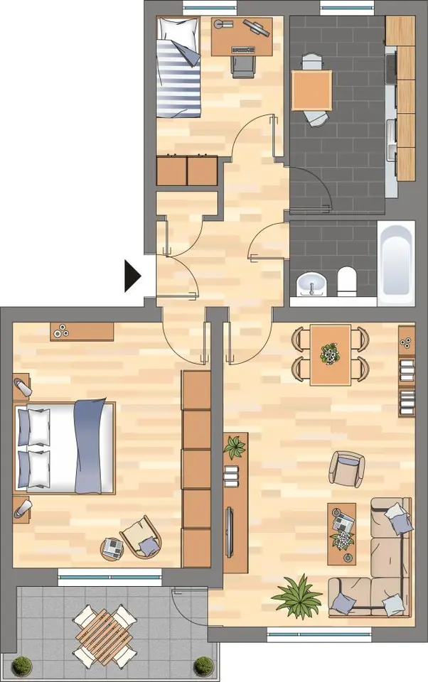3 Zimmer Wohnung mit 56 m² in Braunschweig – Bild 5