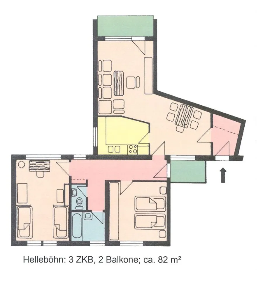 3 Zimmer Wohnung mit 82 m² in Kassel – Bild 4