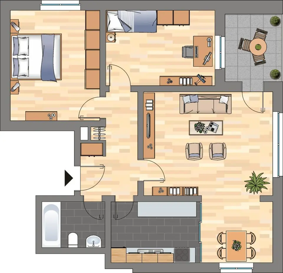 3 Zimmer Wohnung mit 74 m² in Wilhelmshaven – Bild 5