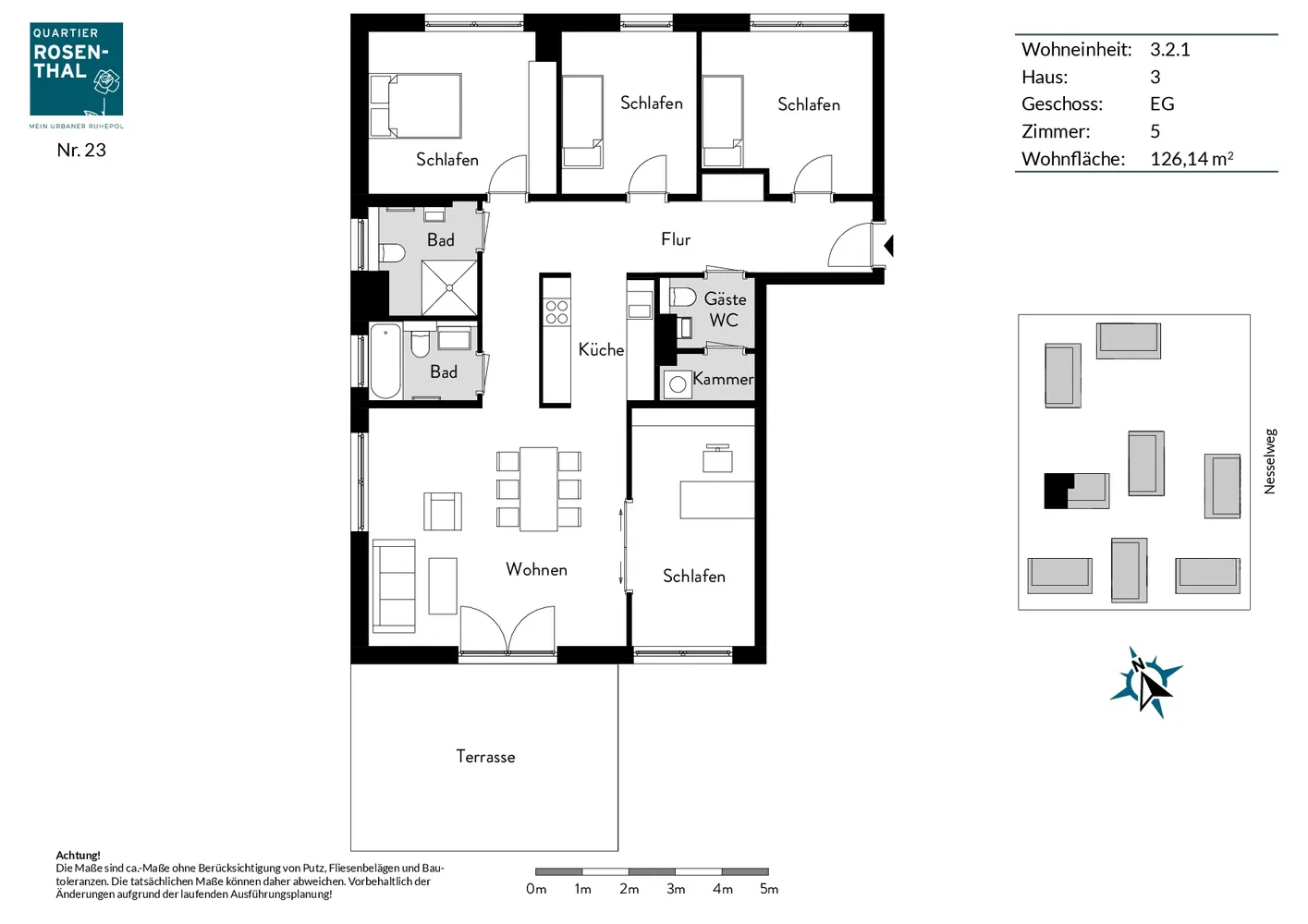 5 room apartment with 126 m² in Berlin – Photo 4