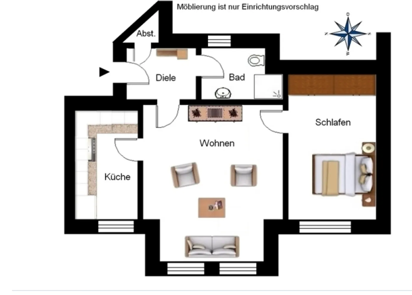 2 Zimmer Wohnung mit 46 m² in Düsseldorf – Bild 8