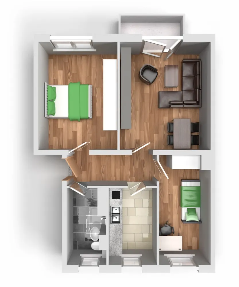 3 Zimmer Wohnung mit 59 m² in Halle (Saale) – Bild 5