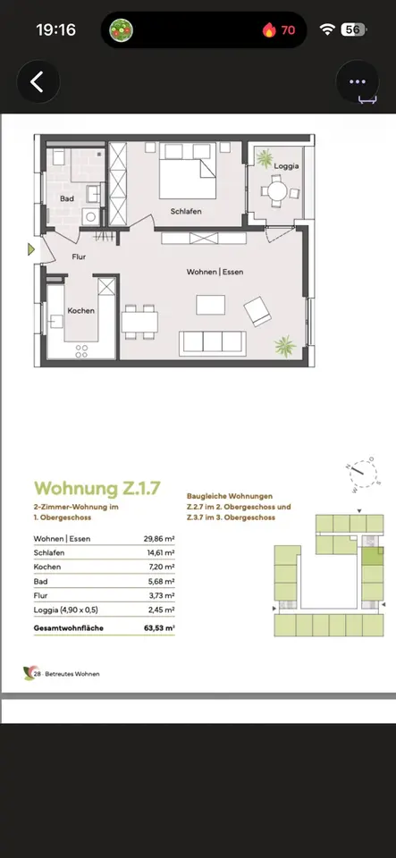 2 Zimmer Wohnung mit 64 m² in Schwetzingen – Bild 5