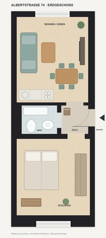 Studio mit 45 m² in Wuppertal – Bild 5