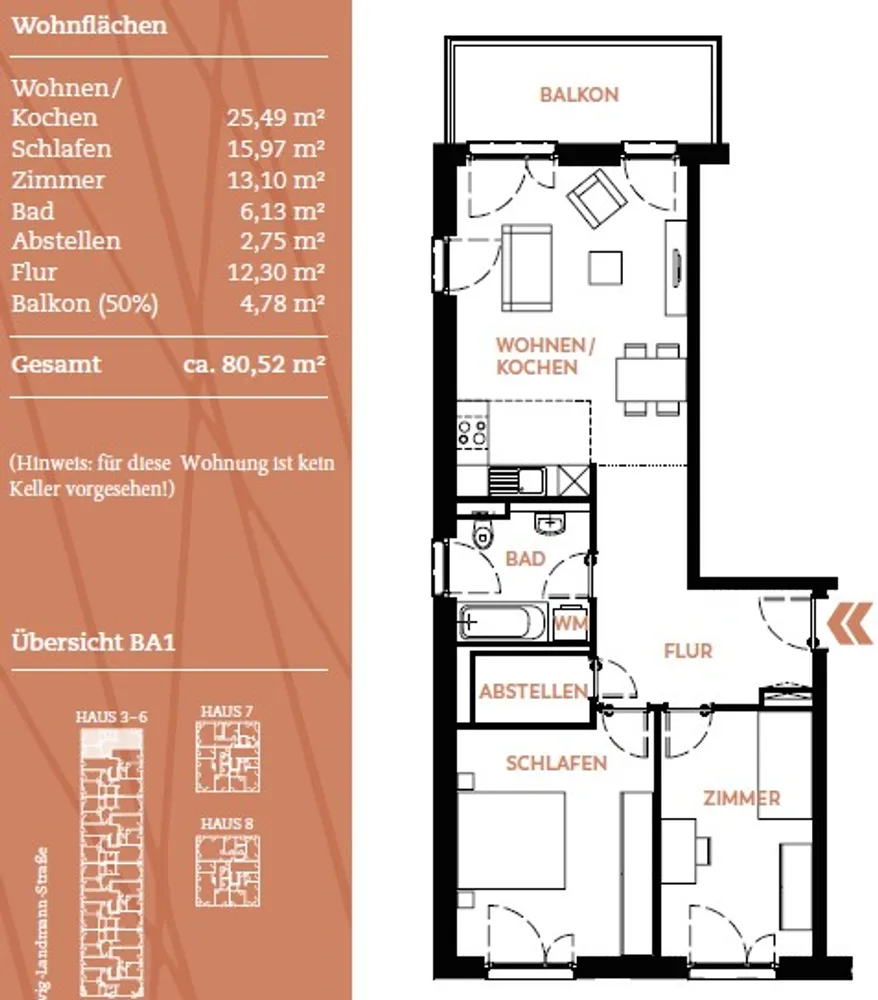 3 Zimmer Wohnung mit 81 m² in Frankfurt am Main – Bild 11