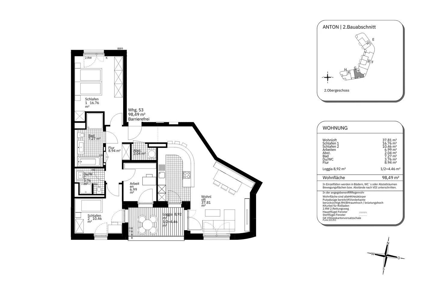 4 room apartment with 98 m² in Augsburg – Photo 2