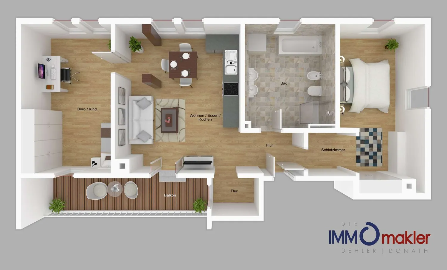 3 Zimmer Wohnung mit 82 m² in Coburg – Bild 1