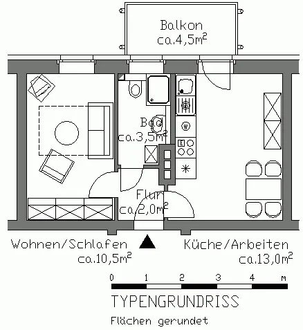 2 Zimmer Wohnung mit 31 m² in Hannover – Bild 5