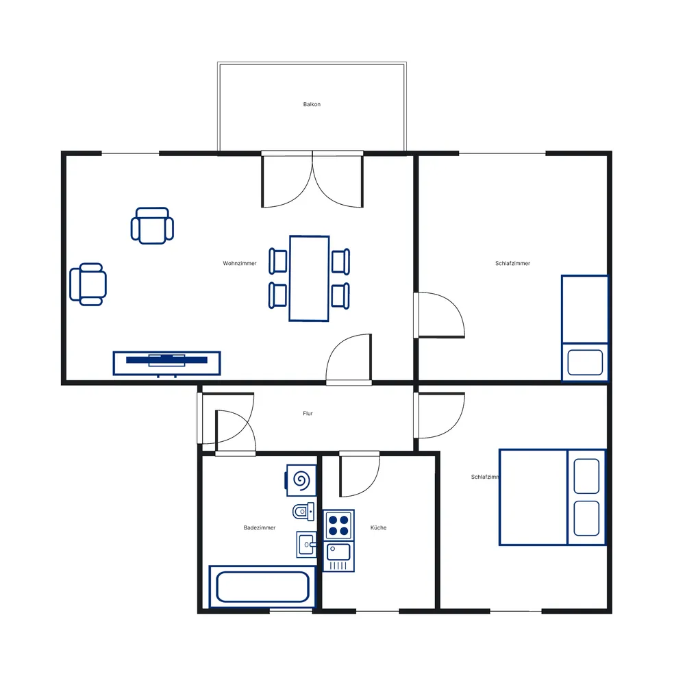 3 Zimmer Wohnung mit 62 m² in Kassel – Bild 2
