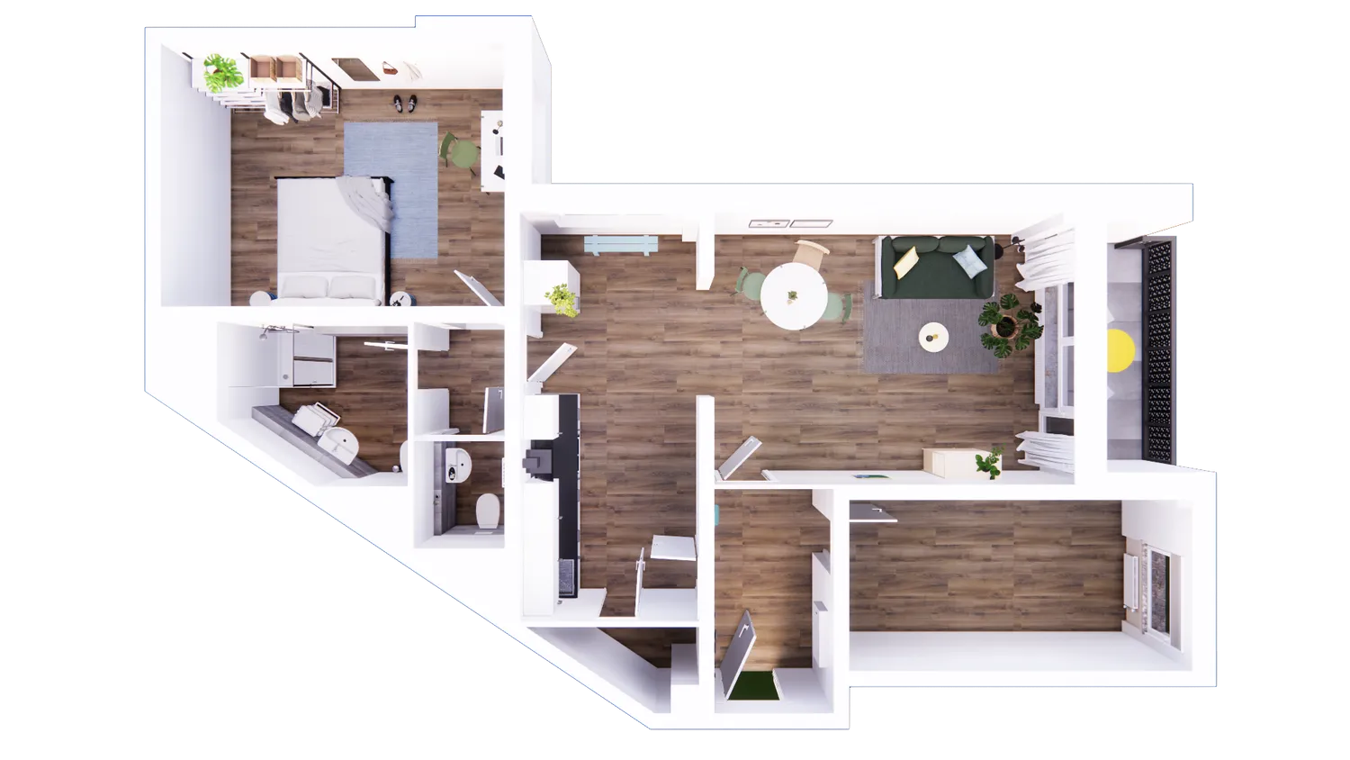 2 Zimmer Wohnung mit 70 m² in Aachen – Bild 9