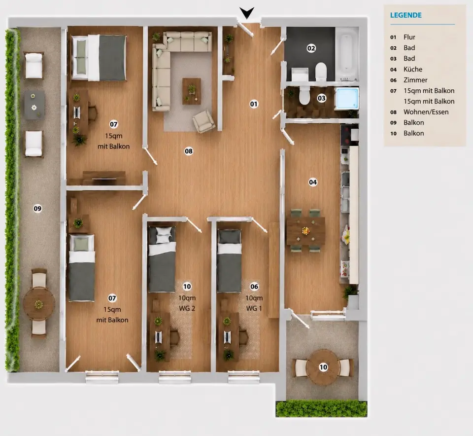 WG-Zimmer mit 115 m² in Ingolstadt – Bild 5