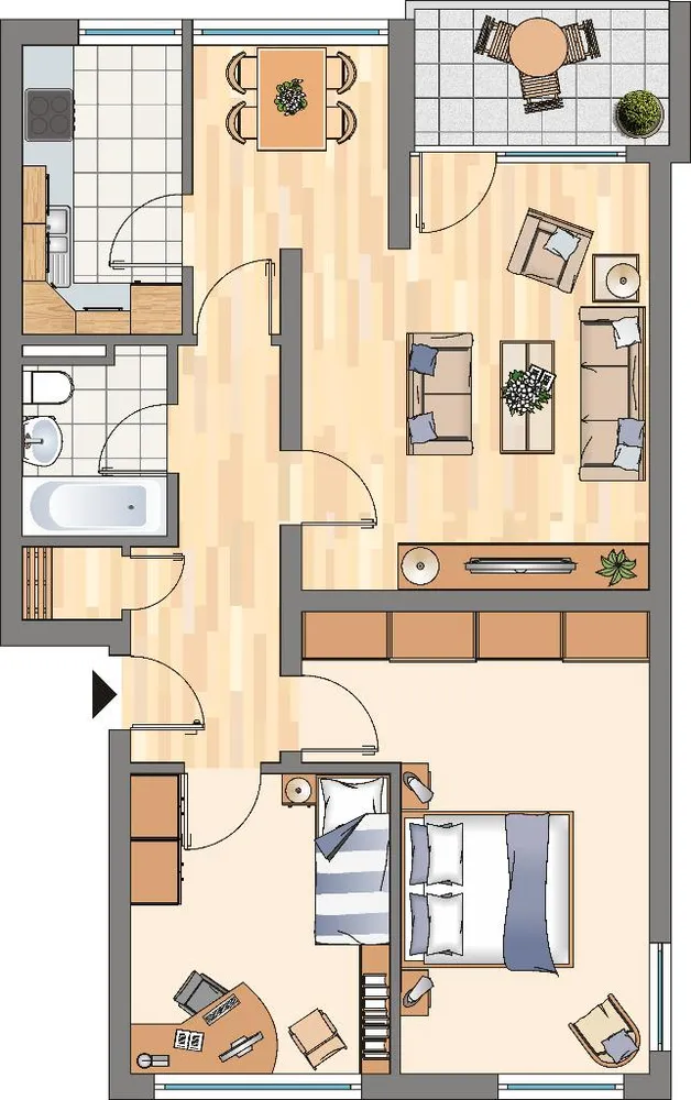 3 Zimmer Wohnung mit 70 m² in Dortmund – Bild 2