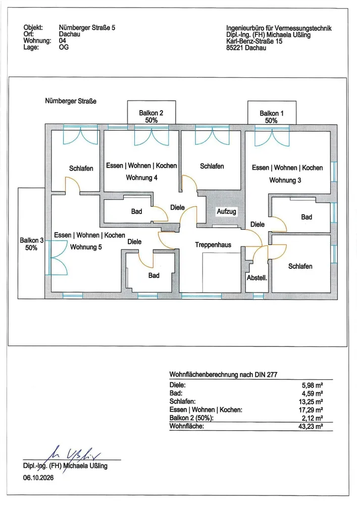 2 Zimmer Wohnung mit 43 m² in Dachau – Bild 2