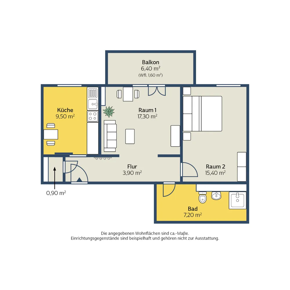 2 Zimmer Wohnung mit 56 m² in Leipzig – Bild 5