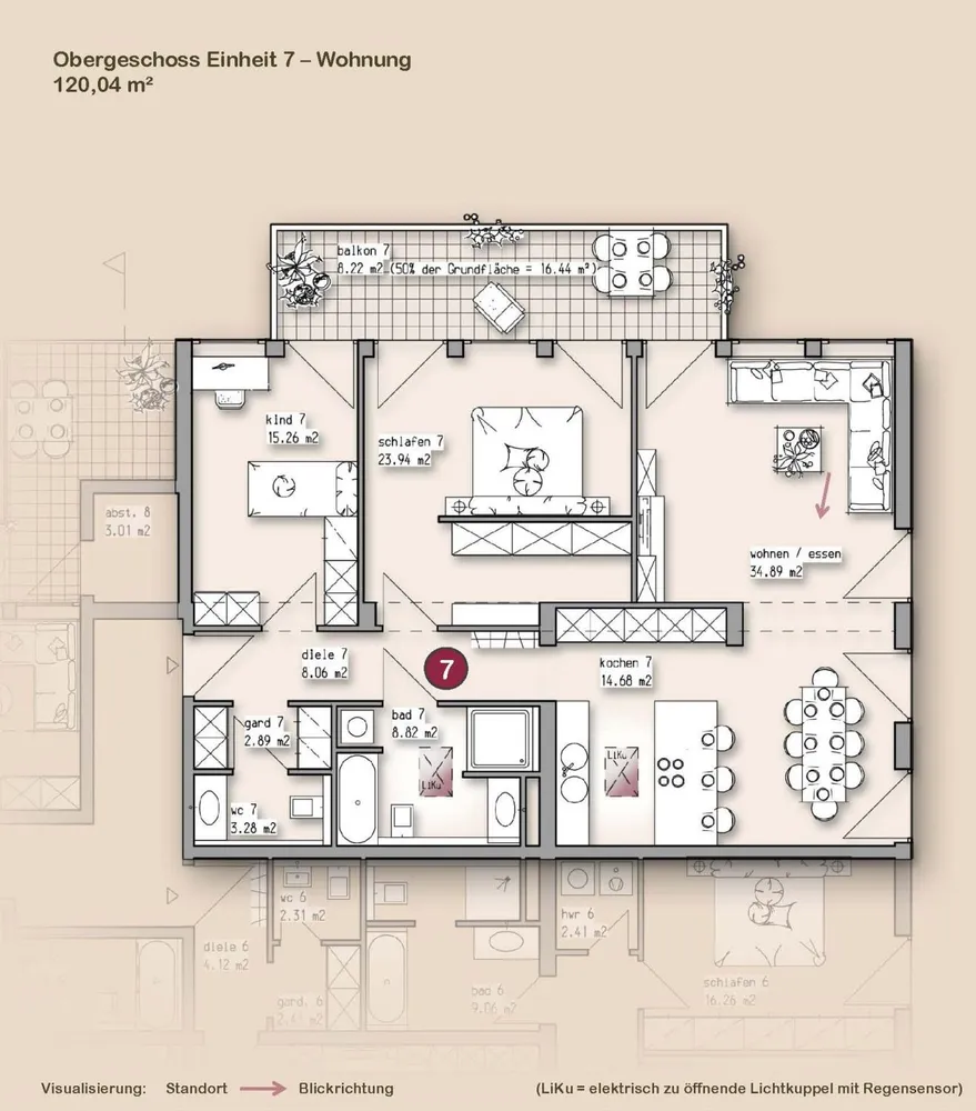3 room apartment with 120 m² in Augsburg – Photo 1
