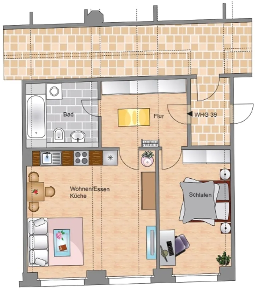 2 Zimmer Wohnung mit 60 m² in Dresden – Bild 7