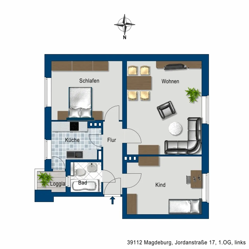 3 Zimmer Wohnung mit 77 m² in Magdeburg – Bild 5