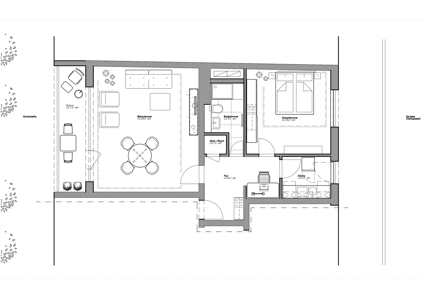 2 Zimmer Wohnung mit 68 m² in Düsseldorf – Bild 1